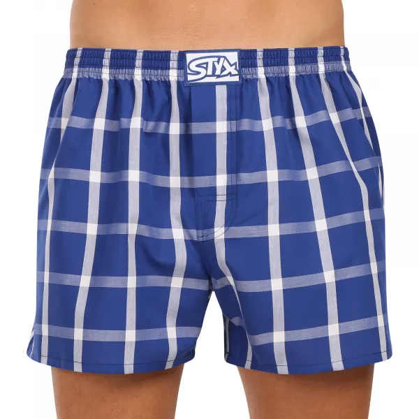 3PACK pánske trenky Styx klasická guma nadrozmer viacfarebné (3E110406) 3XL, trenírky