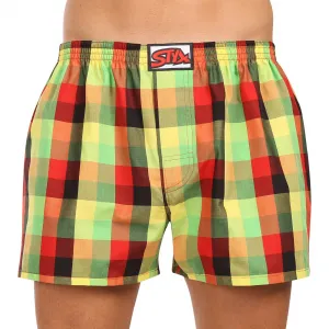 3PACK pánske trenky Styx klasická guma nadrozmer viacfarebné (3E110406) 3XL, trenírky