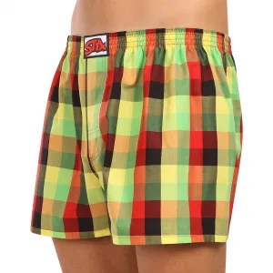 3PACK pánske trenky Styx klasická guma nadrozmer viacfarebné (3E110406) 3XL, trenírky