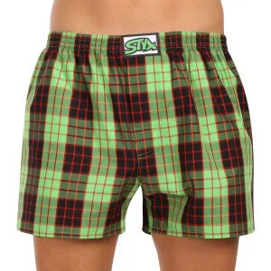 3PACK pánske trenky Styx klasická guma nadrozmer viacfarebné (3E110406) 3XL, trenírky