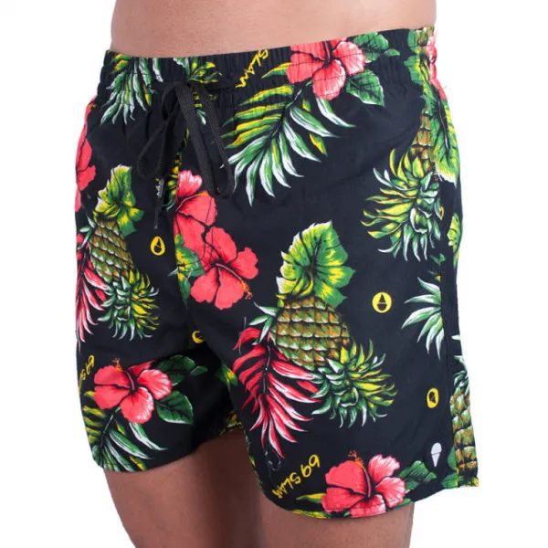 Pánske plavky 69SLAM boardshort leilani black M