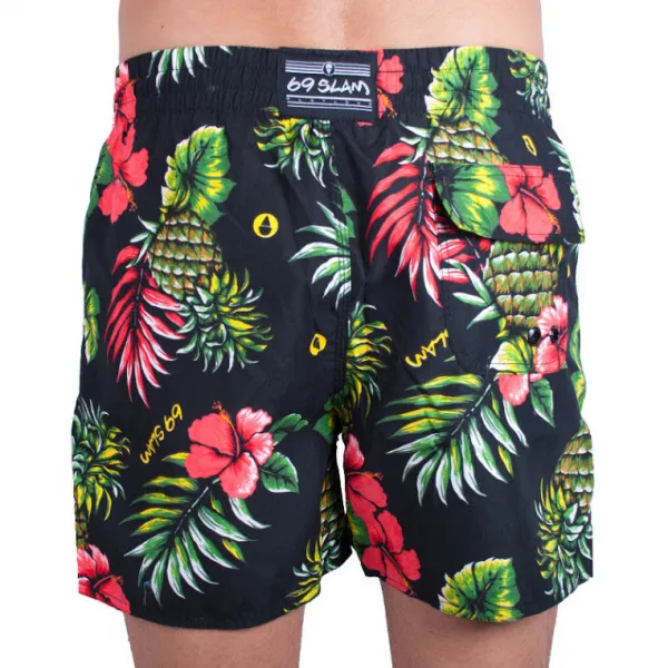 Pánske plavky 69SLAM boardshort leilani black M