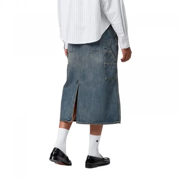 Carhartt WIP Single Knee Skirt W "Blue Worn Washed" (I034224-014Q)