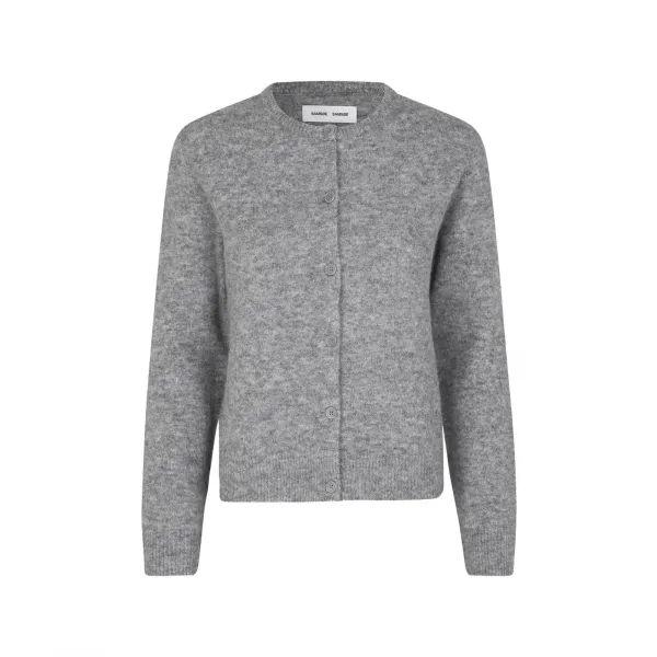 Samsøe Samsøe Nor Short Cardigan 7355 W "Grey Melange" (F16422744-GREY-MEL)