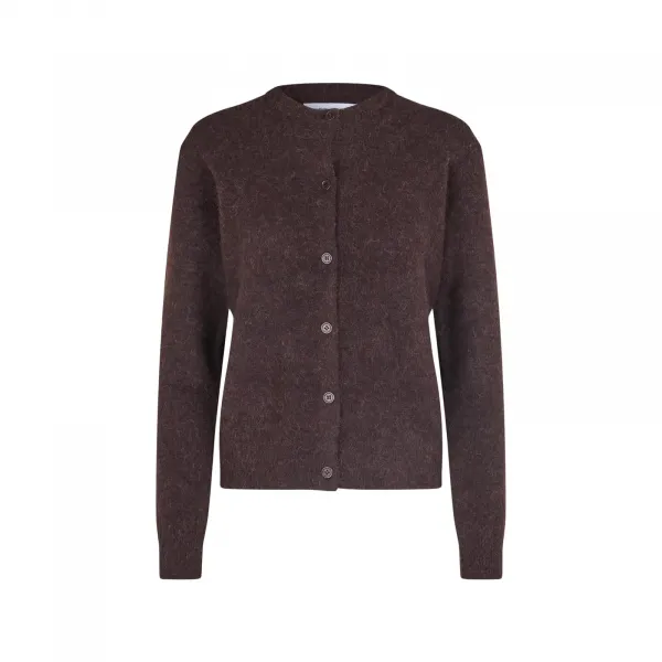 Samsøe Samsøe Nor Short Cardigan 7355 W "Black Coffee" (F16422744-BLACK-COFF)