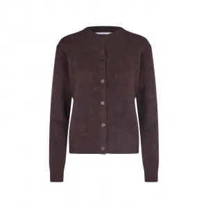Samsøe Samsøe Nor Short Cardigan 7355 W "Black Coffee" (F16422744-BLACK-COFF)