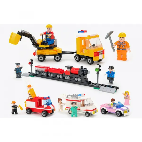 Skladačka Cubix/127+2 kompaktibilná s lego skladačkami-MOVEO
