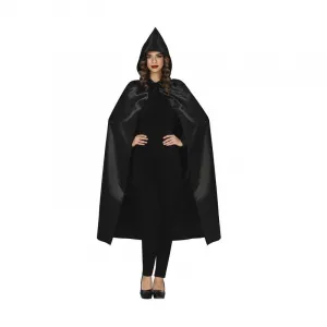 Guirca Čierný plášť s kapucňou unisex 120cm