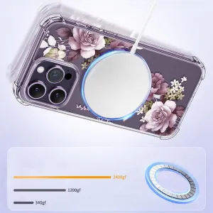 Tech-Protect Magmood MagSafe kryt na iPhone 13 Pro Max, rose floral