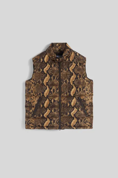 Vesta Aspesi Gilet New Minnie Pitone