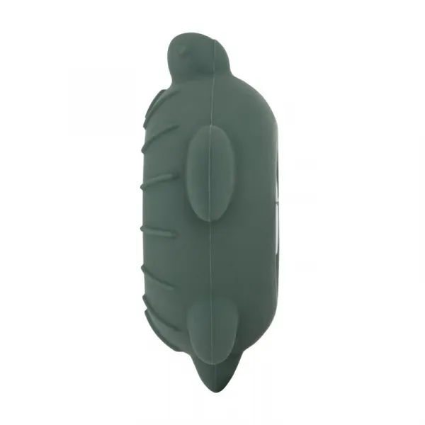 PETITE&MARS Teplomer silikónový digitálny do vody Turtle Terry Misty Green 0m+