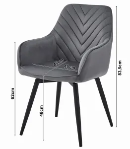 JAKS Otočná jedálenská stolička šedá velúr Nana
