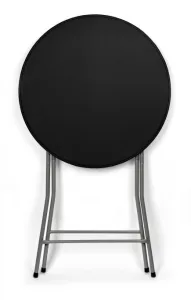 Skladací stolík GALA 80 cm čierny