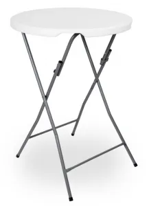 Skladací stolík GALA 80 cm biely
