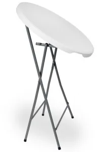 Skladací stolík GALA 80 cm biely