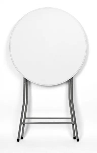 Skladací stolík GALA 80 cm biely