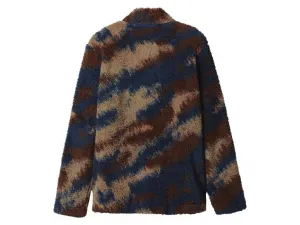 esmara Men Pánsky flísový sveter (navy modrá/hnedá, XL (56/58))