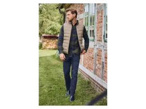 esmara Men Pánska obojstranná vesta (navy modrá/béžová, XL (56/58))