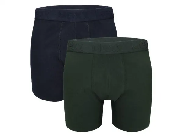 Mexx Pánske boxerky, 2 kusy (navy modrá/zelená, 6/L)