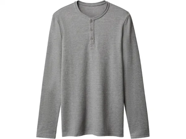 esmara Men Pánske tričko s dlhým rukávom (sivá, XL (56/58))