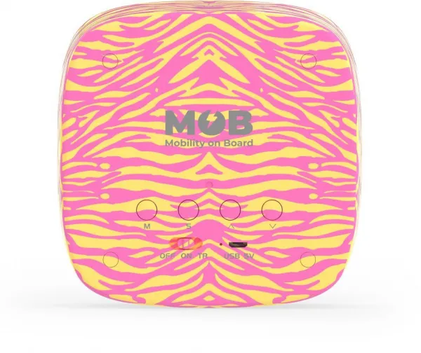Budík a nočné svetlo – MOB Billy Clock and light – Pink Zebra