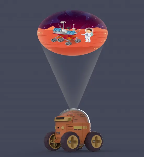 Projektor Space rover MOB – History