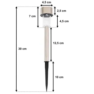 4Home Súprava solárnych LED lámp, 10 ks, teplá biela