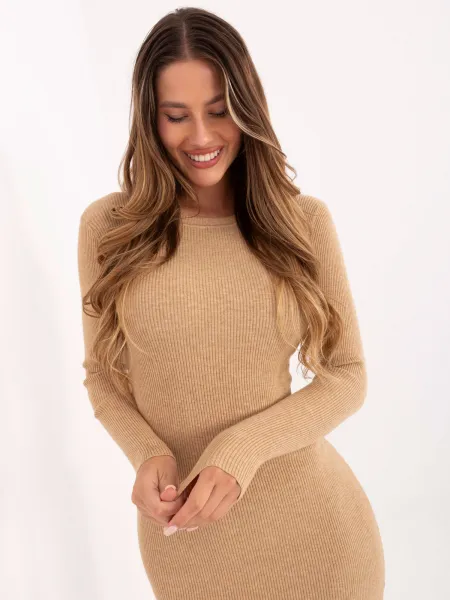 Dress-DHJ-SK-F3622.23X-camel