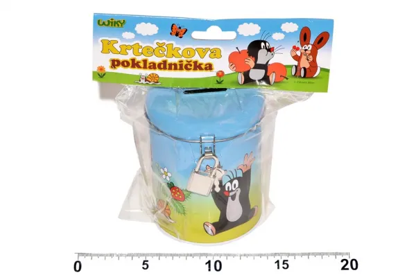 Wiky Plechová pokladnička Krtko so zámkom