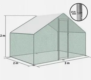 JAKS Voliéra pre hydinu 3 x 2 m