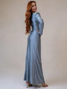 ASPERISSIA Dámske šaty GIULIA Farba: Sivá, Konfekčná veľkosť: S