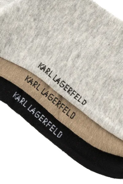 Ponožky Karl Lagerfeld 3-pak čierna farba, A3M47038