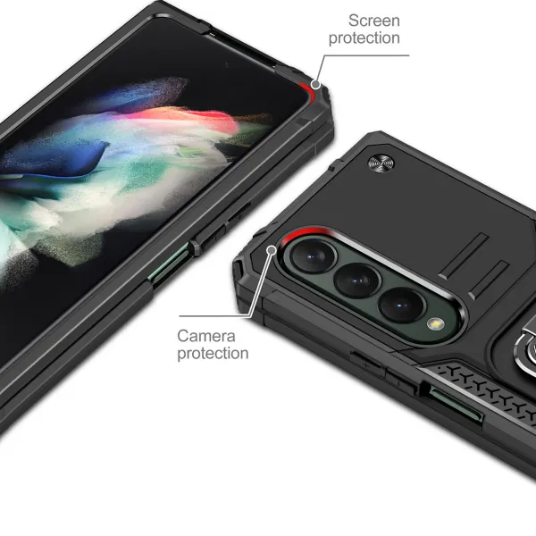 Puzdro Ring Armor pre Samsung Galaxy Z Fold 4 - Ružová H24371