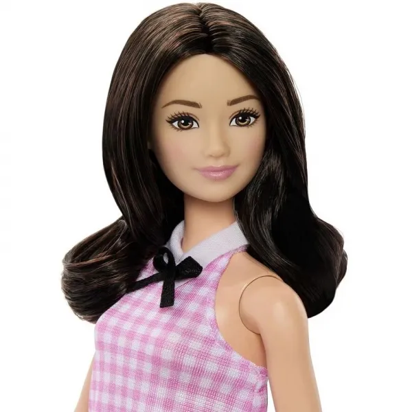 Barbie Modelka Kockované šaty