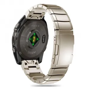 Tech-Protect Steelband remienok na Garmin Fenix 5 / 6 / 6 Pro / 7 / 8 47mm / E, titanium