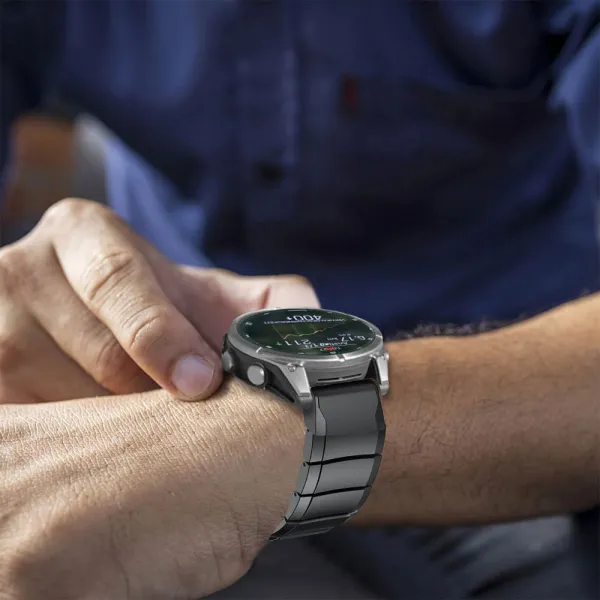 Tech-Protect Steelband remienok na Garmin Fenix 5 / 6 / 6 Pro / 7 / 8 47mm / E, titanium