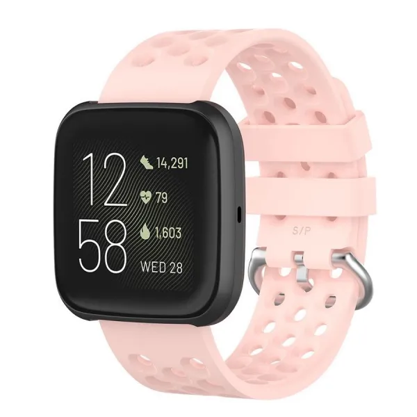 BStrap Silicone (Large) remienok na Fitbit Versa / Versa 2 Pole, sand pink (SFI011C03)