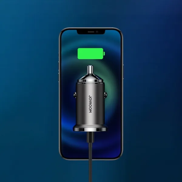 Joyroom C-A35 autonabíjačka USB-C / USB PD QC 45W 5A, sivá (C-A35)