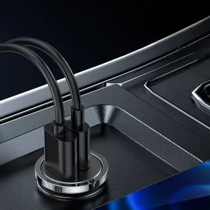 Joyroom C-A35 autonabíjačka USB-C / USB PD QC 45W 5A, sivá (C-A35)