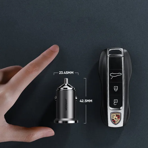Joyroom C-A35 autonabíjačka USB-C / USB PD QC 45W 5A, sivá (C-A35)