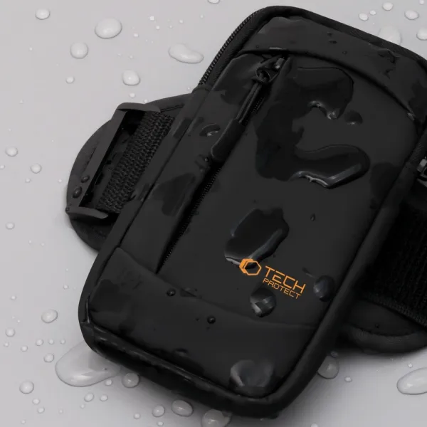 Tech-Protect M6 Armband bežecké puzdro, čierne/oranžové