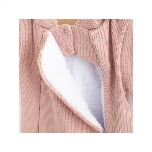Dojčenská kombinéza s kapucňou New Baby Frosty pink 62 (3-6m)