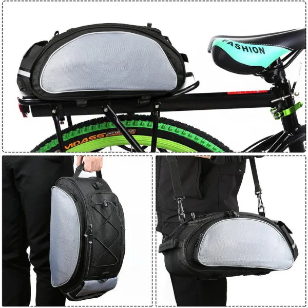 MG Bicycle Pannier cyklistická taška na bicykel 13L, čierna (WBB1BK)