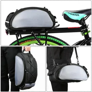 MG Bicycle Pannier cyklistická taška na bicykel 13L, čierna (WBB1BK)