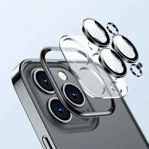 Joyroom Metalic Frame silikónový kryt na iPhone 14 Pro Max, čierny (JR-14Q4-black)