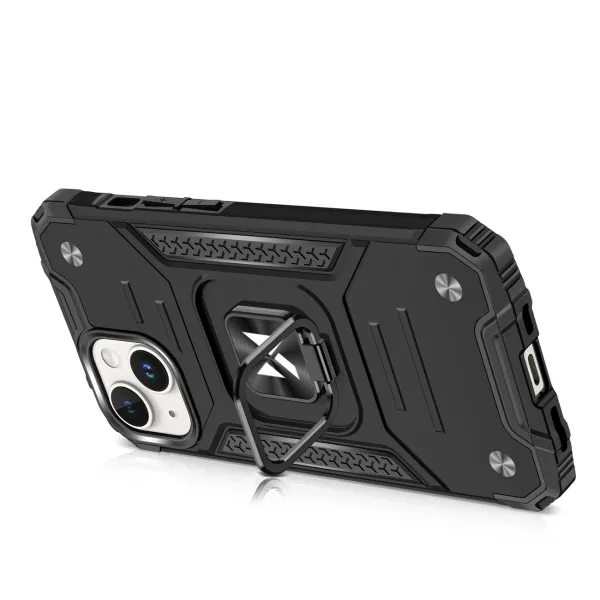 MG Ring Armor kryt na iPhone 15 Plus, červený