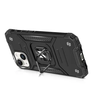 MG Ring Armor kryt na iPhone 15 Plus, červený