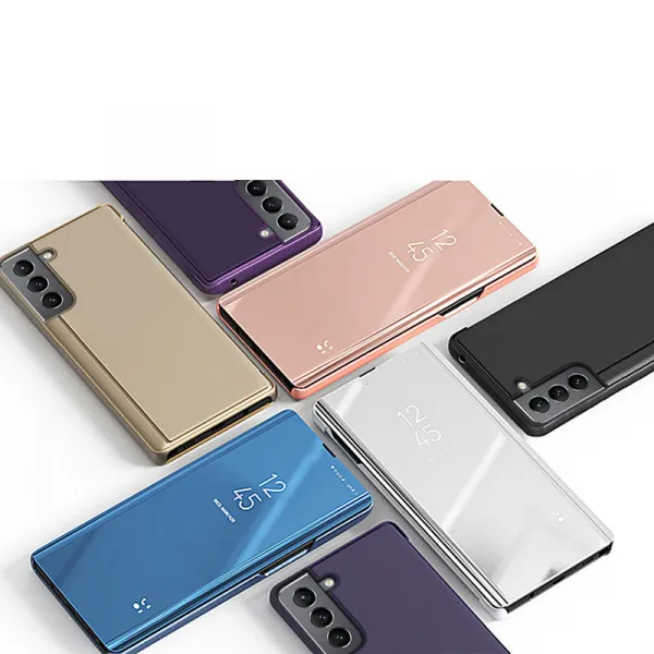 MG Clear View knižkové puzdro na Samsung Galaxy S22 Plus, čierne