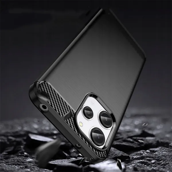Tech-Protect Carbon kryt na Xiaomi Redmi 12, čierny