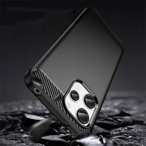 Tech-Protect Carbon kryt na Xiaomi Redmi 12, čierny